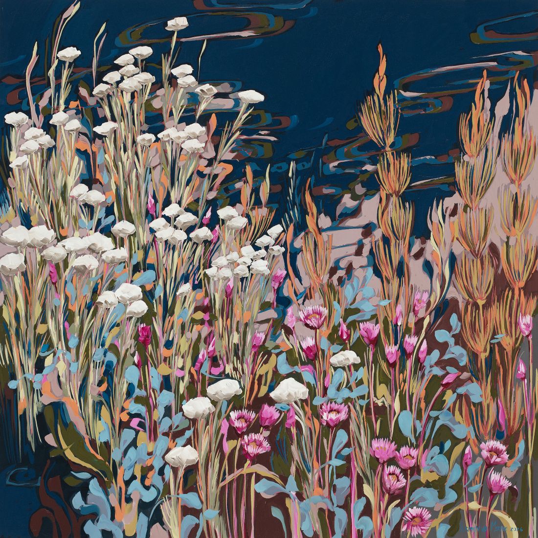 2026 Everlastings, Restios and Kooigoed; Grounded series; 1100x1100mm