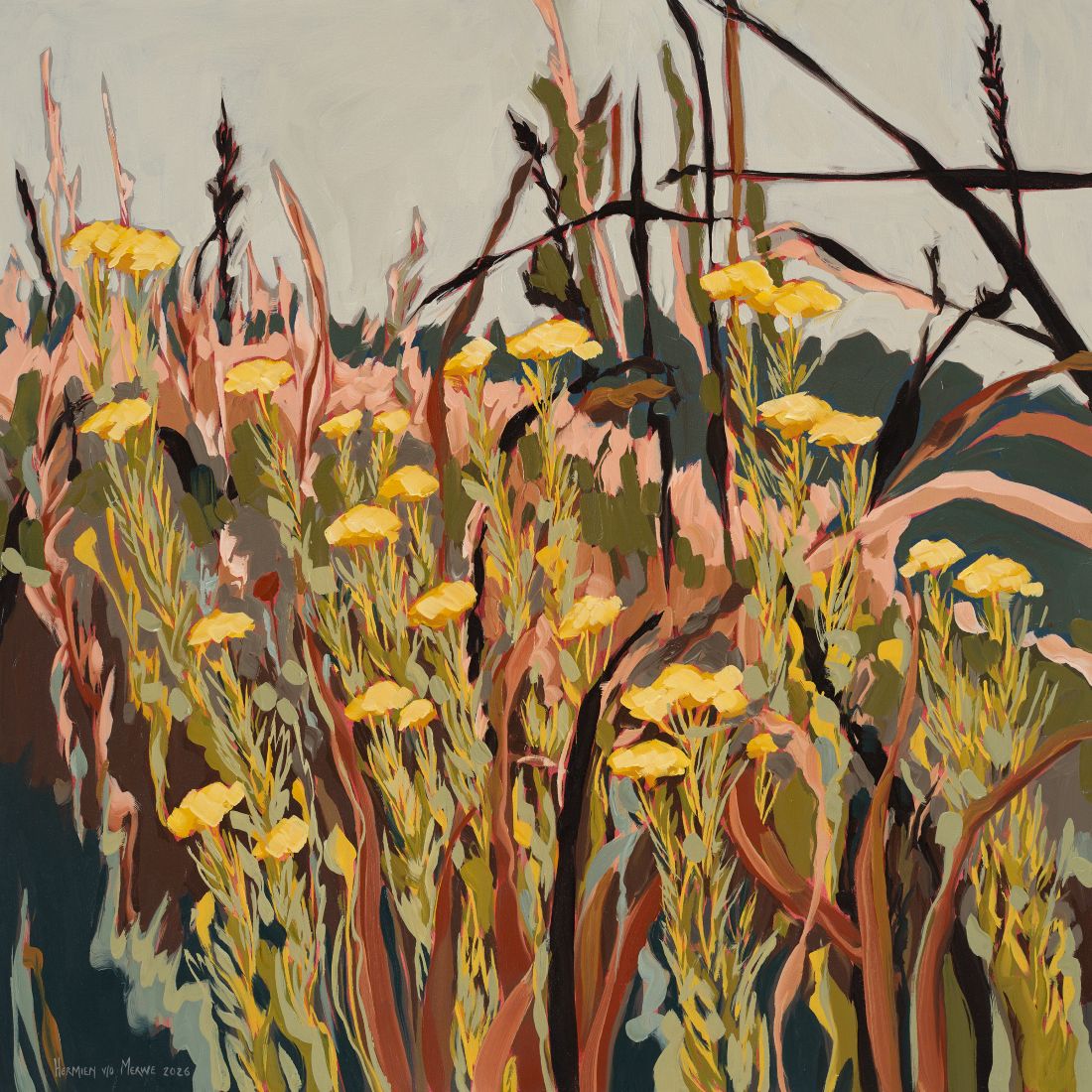 Golden Metalasia (Rhythm series) 800x800mm